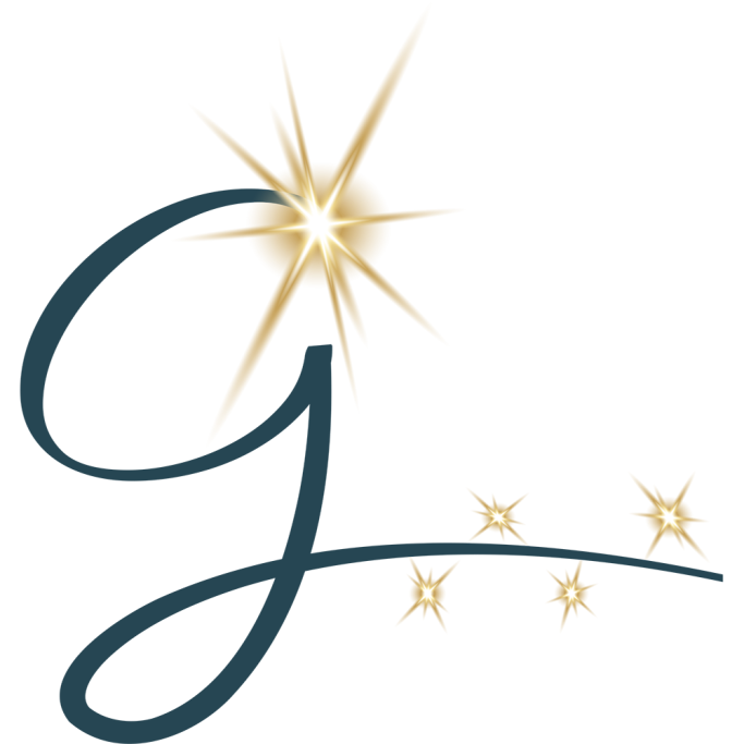 Glanzfunke – Signet Glanzfunke Signet – stilisierter Buchstabe G mit Stern